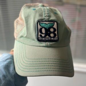 Vineyard Vines Seafoam and Tan Cap
